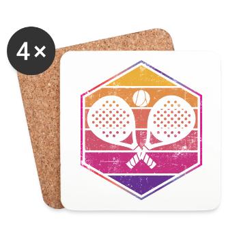 Padel Sport - Coasters (set of 4) - white - Front
