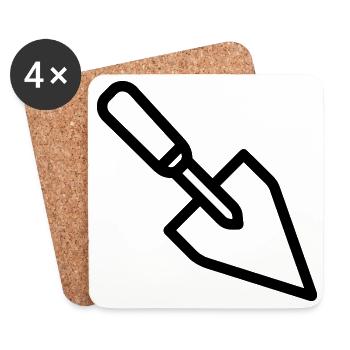 Trowel - Coasters (set of 4) - white - Front