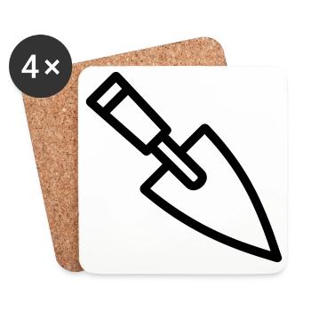 Trowel - Coasters (set of 4) - white - Front
