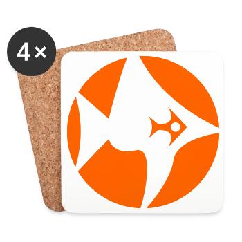 Fish in Fish Fantasy - Coasters (set of 4) - white - Front