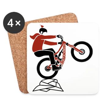 HORJENOŠERKA - Coasters (set of 4) - white - Front