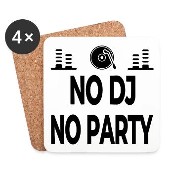 Party - Untersetzer (4er-Set) - Weiß - Vorne