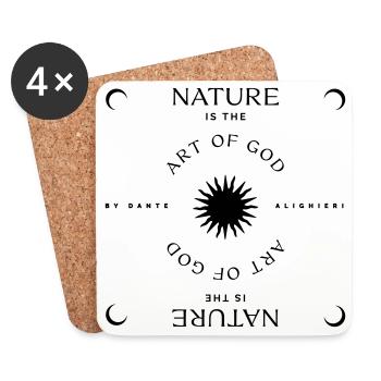 Nature is the Art of God - Untersetzer (4er-Set) - Weiß - Vorne