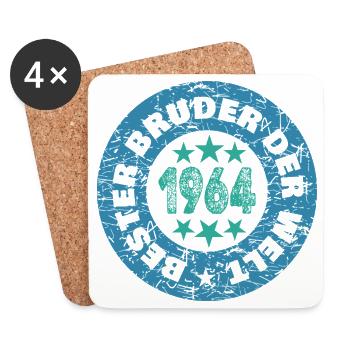 1964 - Untersetzer (4er-Set) - Weiß - Vorne