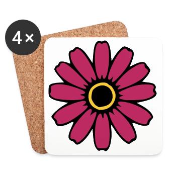 Cadeau pour la fête des mères : Idée de cadeau pour la fête des mères - Dessous de verre (lot de 4) - blanc - Devant