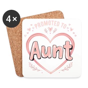 Tante 2026 Tante 2026 Promue Tante 2026 - Dessous de verre (lot de 4) - blanc - Devant