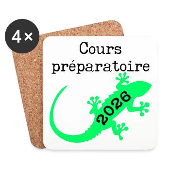 Preparatory Course 2026 School - Coasters (set of 4) - white - Front
