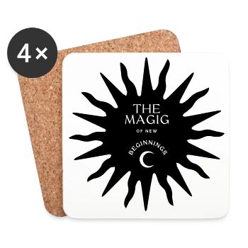 La magie des nouveaux départs - Dessous de verre (lot de 4) - blanc - Devant