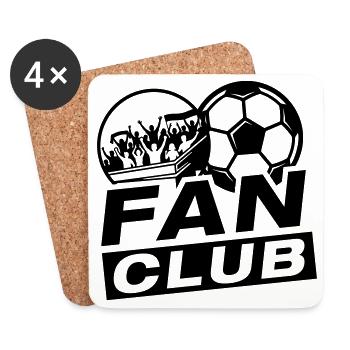Fussball Fan Club - Untersetzer (4er-Set) - Weiß - Vorne