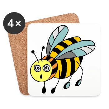 insect - Coasters (set of 4) - white - Front