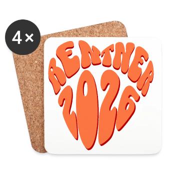 Pensioners 2026 - Coasters (set of 4) - white - Front