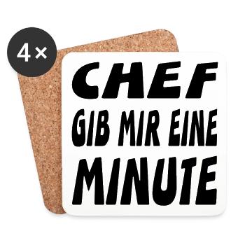 Chef - Untersetzer (4er-Set) - Weiß - Vorne