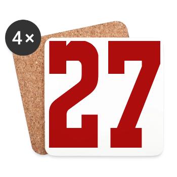 27 - Coasters (set of 4) - white - Front