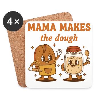 Sourdough Bread Baking Mama Makes The Dough Era - Coasters (set of 4) - white - Front