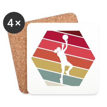 Basketball player - Coasters (set of 4) - white - Front