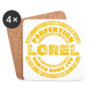 Lorel as Perfect - Coasters (set of 4) - white - Front