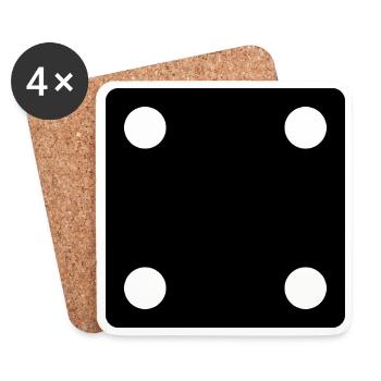 sagt - Untersetzer (4er-Set) - Weiß - Vorne
