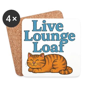 Live Lounge Loaf - Untersetzer (4er-Set) - Weiß - Vorne