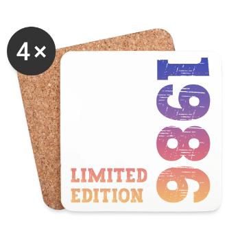 Anniversaire en édition limitée 1986 - Dessous de verre (lot de 4) - blanc - Devant
