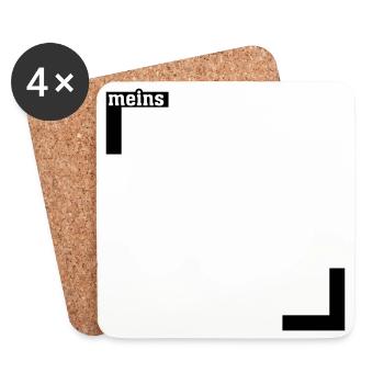 Meins HALB - Untersetzer (4er-Set) - Weiß - Vorne
