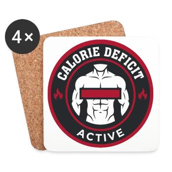Pruning season with reduced calorie deficit - Coasters (set of 4) - white - Front