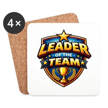 Team leader of the team - Coasters (set of 4) - white - Front