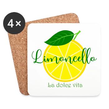 Limoncello La Dolce Vita  - Untersetzer (4er-Set) - Weiß - Vorne