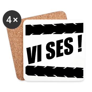 See you goodbye - Coasters (set of 4) - white - Front