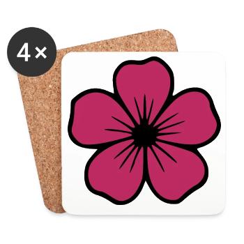 Cadeau pour la fête des mères : Idée de cadeau pour la fête des mères - Dessous de verre (lot de 4) - blanc - Devant