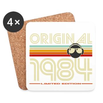 Originale limitierte Ausgabe von 1984 - Untersetzer (4er-Set) - Weiß - Vorne
