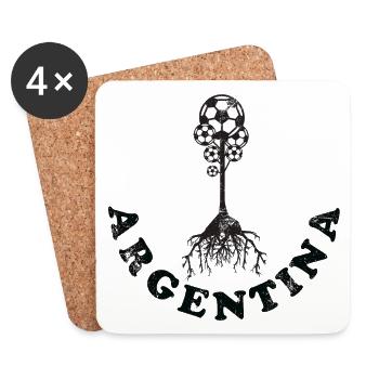 Argentina Football - Coasters (set of 4) - white - Front