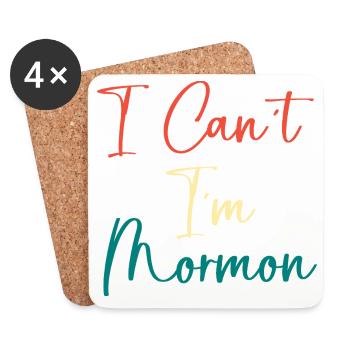Mormons - Coasters (set of 4) - white - Front