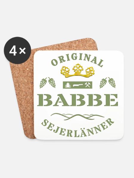 Sejerlaenner Babbe Siegerländer Vater Siegerland - Untersetzer (4er-Set) - Weiß