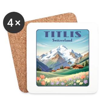 Titlis - Coasters (set of 4) - white - Front