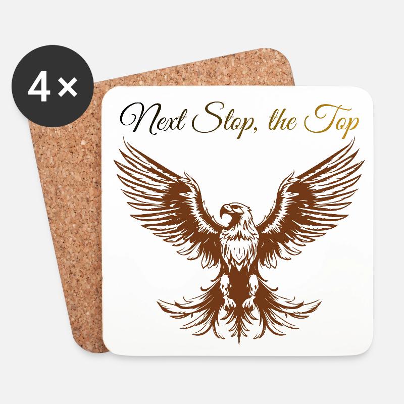 Sigura design: Next Step, the Top - Coasters (set of 4) - white