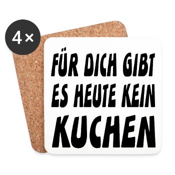 Kuchen - Untersetzer (4er-Set) - Weiß - Vorne