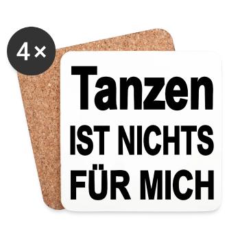 Tanzen - Untersetzer (4er-Set) - Weiß - Vorne