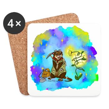 Star Seeker Otter - Coasters (set of 4) - white - Front