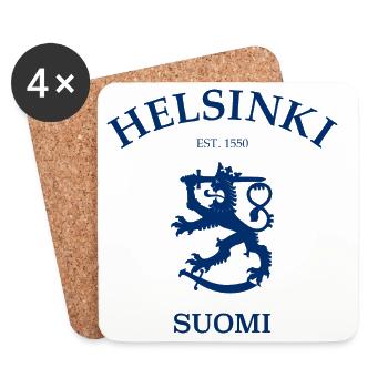 Helsinki Suomi Finland Finnland - Untersetzer (4er-Set) - Weiß - Vorne