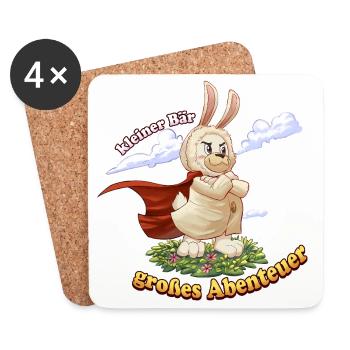Siggi und der Zauberwald - Abenteuer - Untersetzer (4er-Set) - Weiß - Vorne