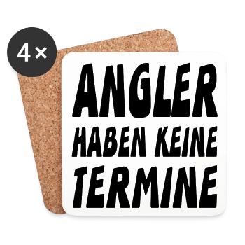 Angler - Untersetzer (4er-Set) - Weiß - Vorne