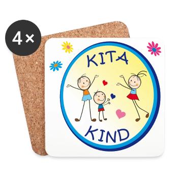 Kita Kind - Coasters (set of 4) - white - Front