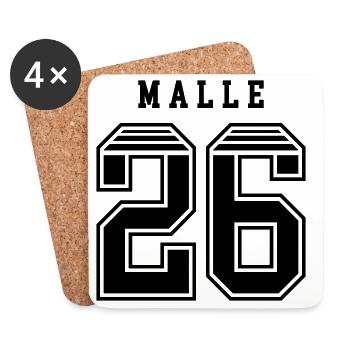 Malle 26 Jersey - Coasters (set of 4) - white - Front
