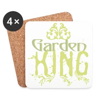 Garden_King - Dessous de verre (lot de 4) - blanc - Devant