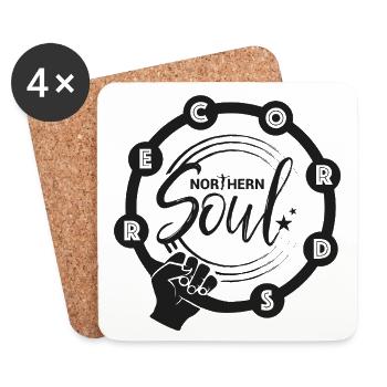Northern Soul Records - Coasters (set of 4) - white - Front