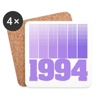 Jahrgang 1994 - Untersetzer (4er-Set) - Weiß - Vorne