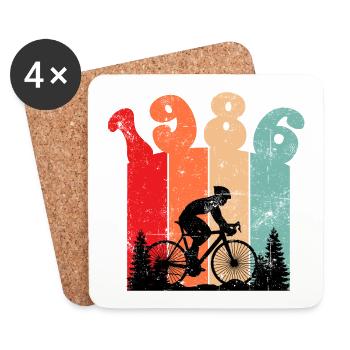 Vintage 1986 - Coasters (set of 4) - white - Front