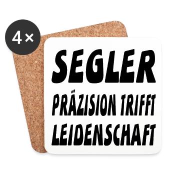Segeln - Untersetzer (4er-Set) - Weiß - Vorne