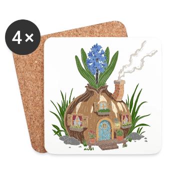 Hyacinth house - Coasters (set of 4) - white - Front