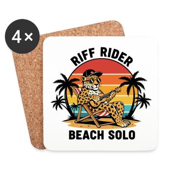 Jaguar Riff Rider Beach Solo Ukulele - Coasters (set of 4) - white - Front